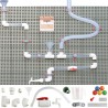 MASTERKIDZ STEM Board Pipe System 84 Pieces Ball Track