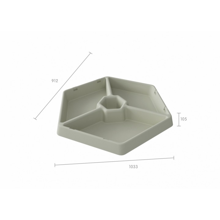 Masterkidz Hexagonal Sensory Tray – STEM, Sorting, Learning