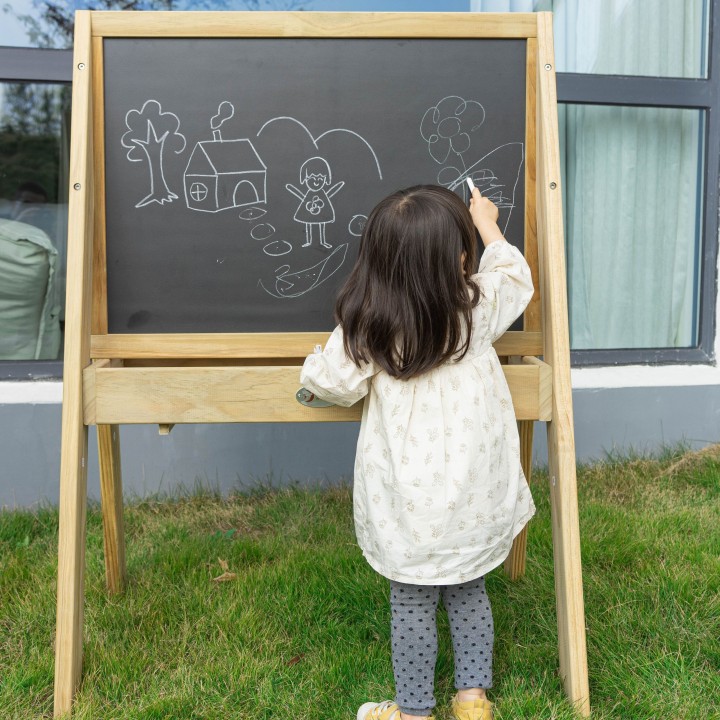 Drewniana Tablica Kredowa CLASSIC WORLD EDU - Edukacyjna Zabawka