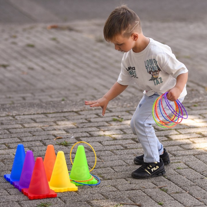 WOOPIE 3-in-1 Garden Game Set 30 Pieces Throw at the Target and Cones
