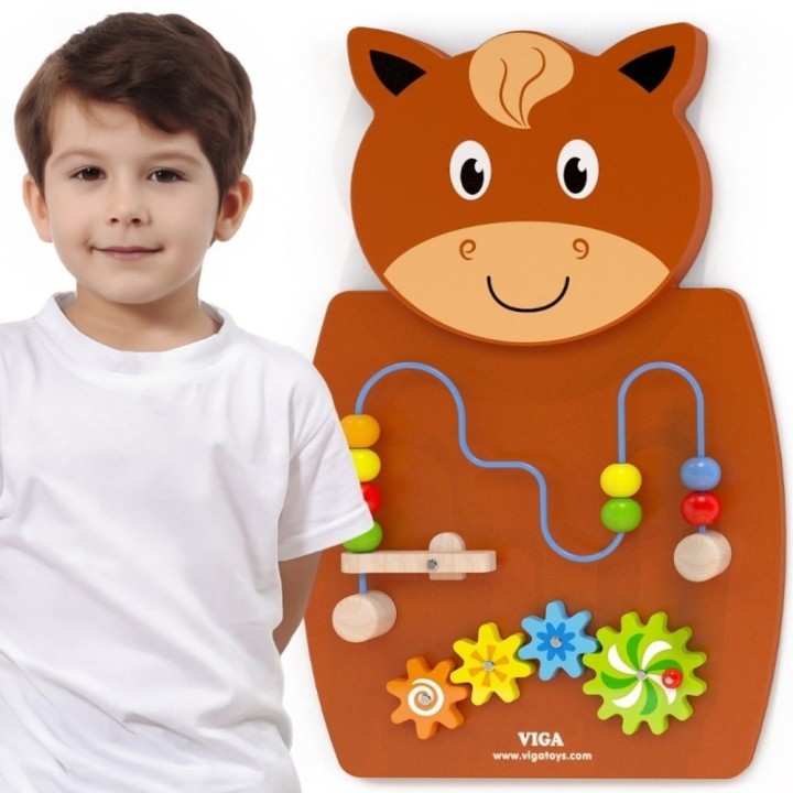 VIGA Wooden Manipulative Board - FSC Montessori Certificate