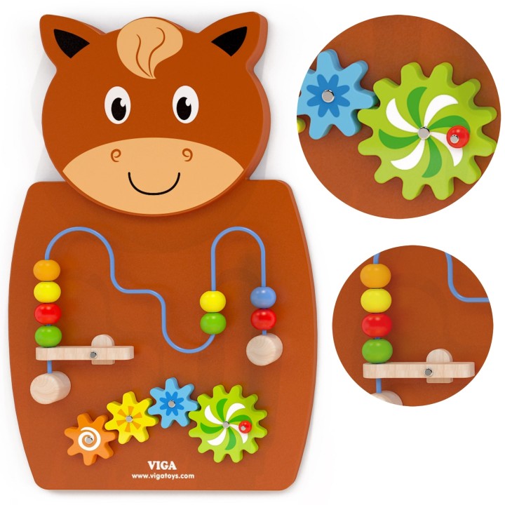 VIGA Wooden Manipulative Board - FSC Montessori Certificate