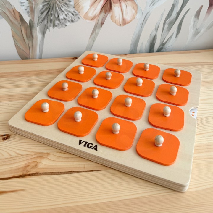 Viga Memory - Gra Pamięciowa Zgadnij Obrazki, 10 Kart Montessori