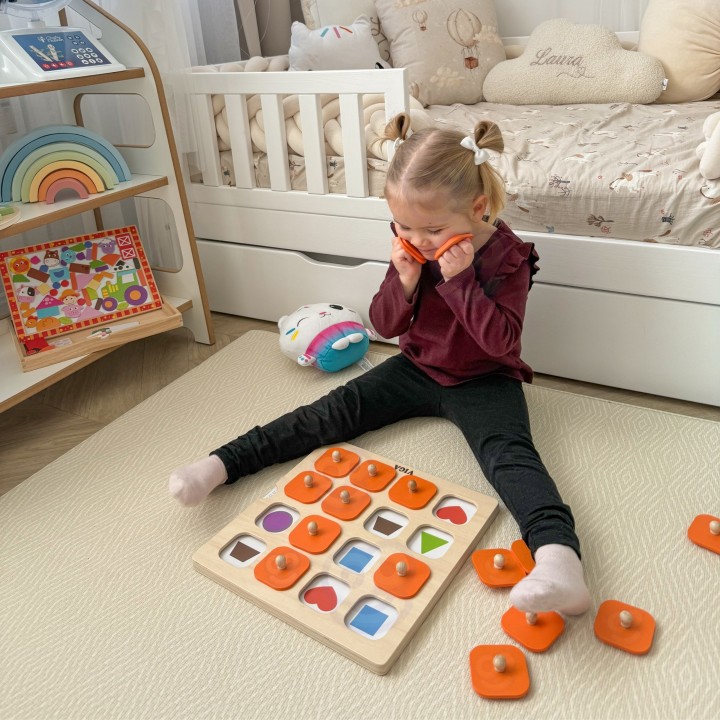 Viga Memory - Guess the Pictures Memory Game, 10 Montessori Cards