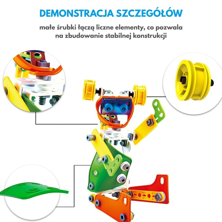 STEM Vehicles Construction Bricks Set 163 pcs - WOOPIE