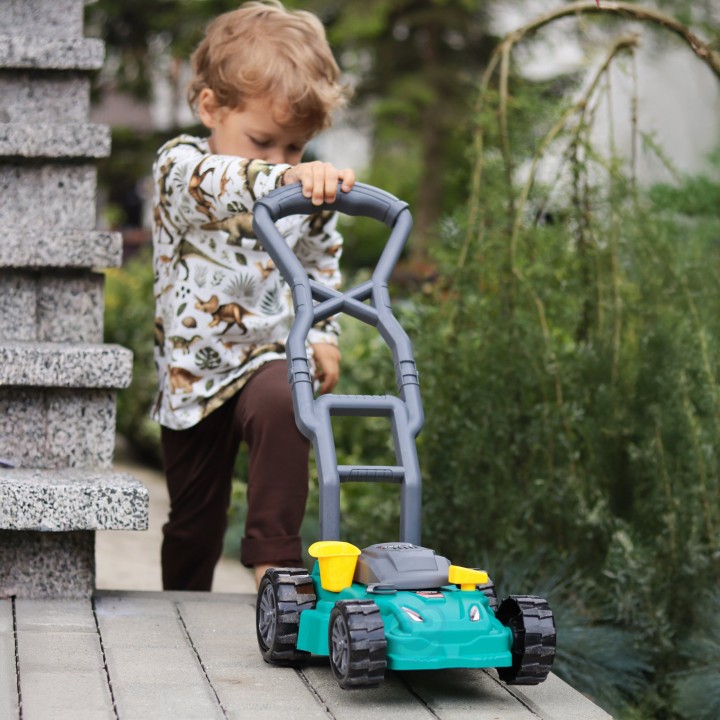 WOOPIE Push Garden Lawn Mower with Sound and Light