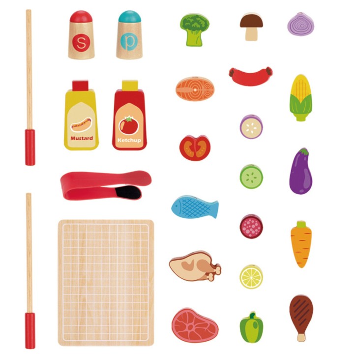 Wooden Garden BBQ Grill Cart WOOPIE - Kitchen Set