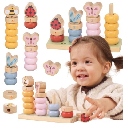 Wooden Spring Puzzle for Learning Counting 18m+ for Children by Viga
