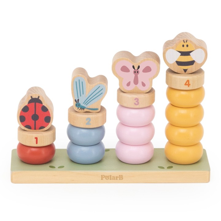 Wooden Spring Puzzle for Learning Counting 18m+ for Children by Viga