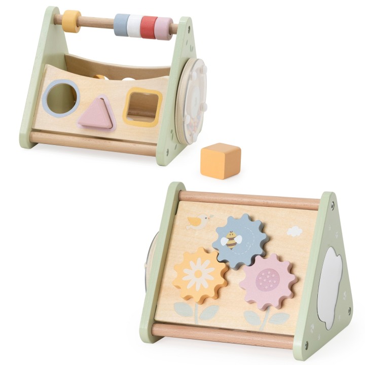 Viga Activity Triangle - a wooden educational toy that develops a child's development