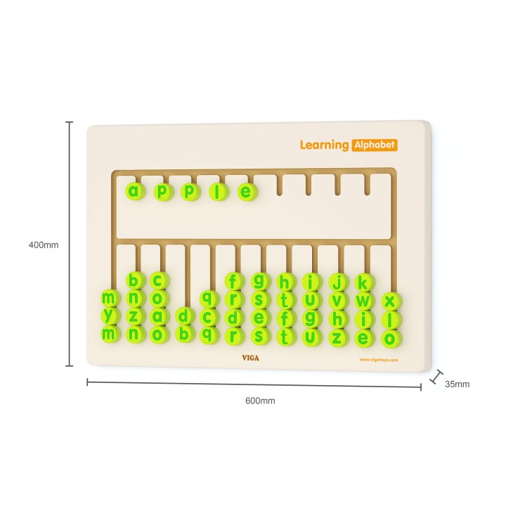 Viga Toys Sensory Board - Learning the Alphabet for Children