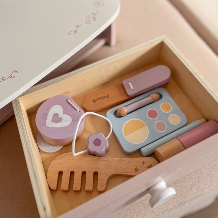 Viga Wooden Dressing Table with Accessories - Princess Corner