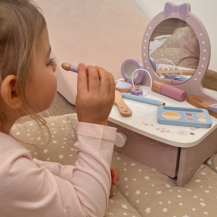 Viga Drewniana Toaletka z Akcesoriami - Kącik Księżniczki