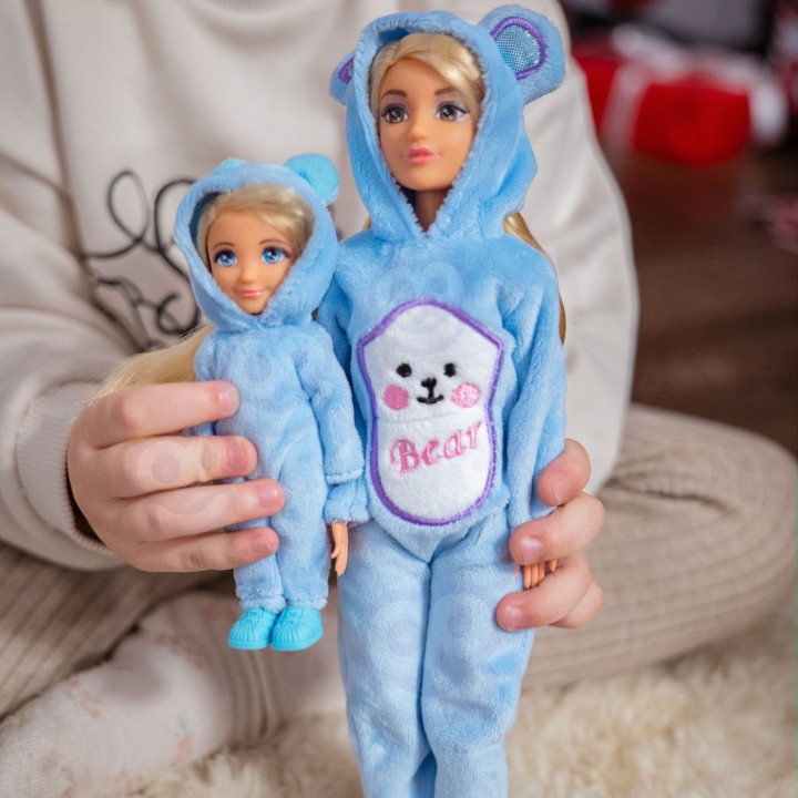 Lalki Anlily Miś Kombinezony Zestaw 2SZT WOOPIE - Zabawka dla Dzieci