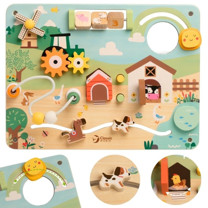 Classic World Farm Manipulative Board - Sensory Toy