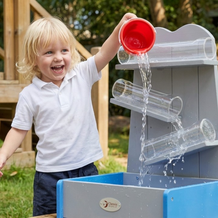 Wooden Water Cascade Classic World - Educational Water Track for the Garden