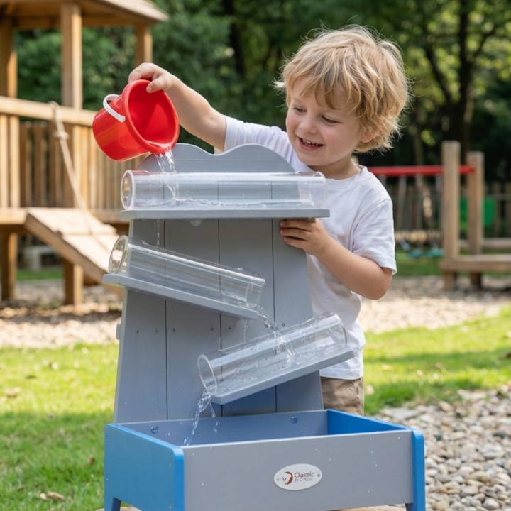 Wooden Water Cascade Classic World - Educational Water Track for the Garden