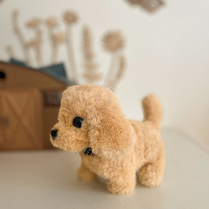 An interactive plush dog for children from the Woopie brand