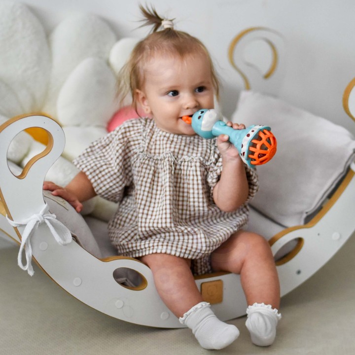 Interactive Woopie Giraffe Rattle - Educational Toy