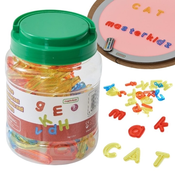 Transparent Educational Letters for Learning to Read and Write - Masterkidz
