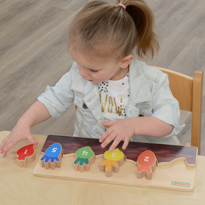 Drewniana Grządka Edukacyjna do Liczenia dla Dzieci Masterkidz