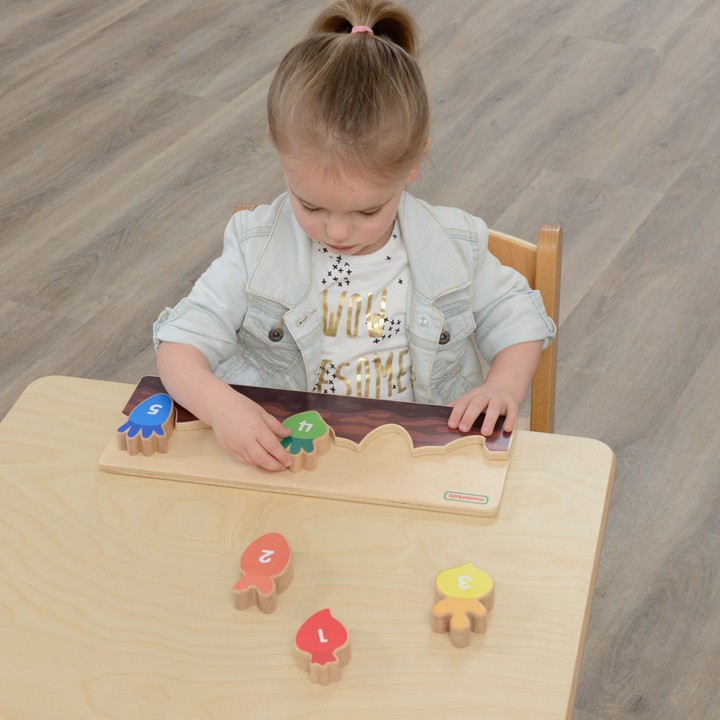 Drewniana Grządka Edukacyjna do Liczenia dla Dzieci Masterkidz