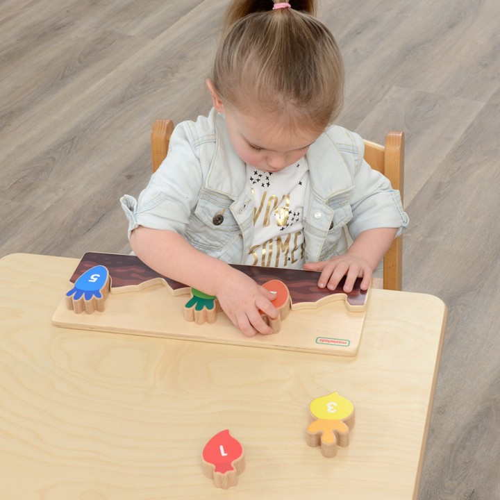 Drewniana Grządka Edukacyjna do Liczenia dla Dzieci Masterkidz