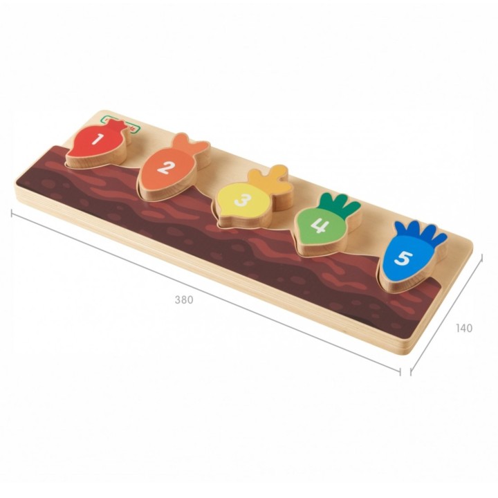 Wooden Educational Counting Row for Children Masterkidz