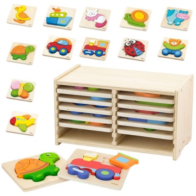 Viga wooden puzzle in a frame – creative fun and learning for your little one