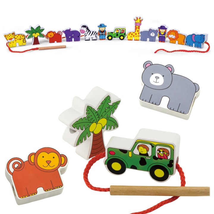 Viga Safari and ZOO Threading Blocks – Creative Fun for Toddlers