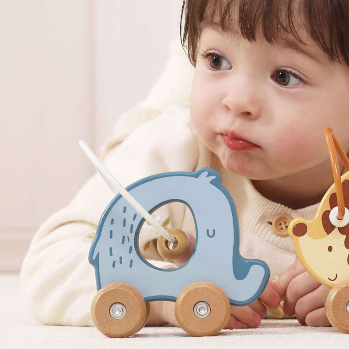 The charming Viga Elephant bead maze – education and fun for toddlers
