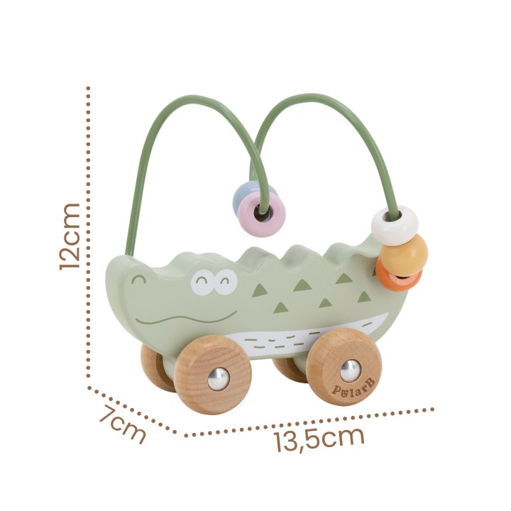 The charming Viga Crocodile bead maze – education and fun for toddlers
