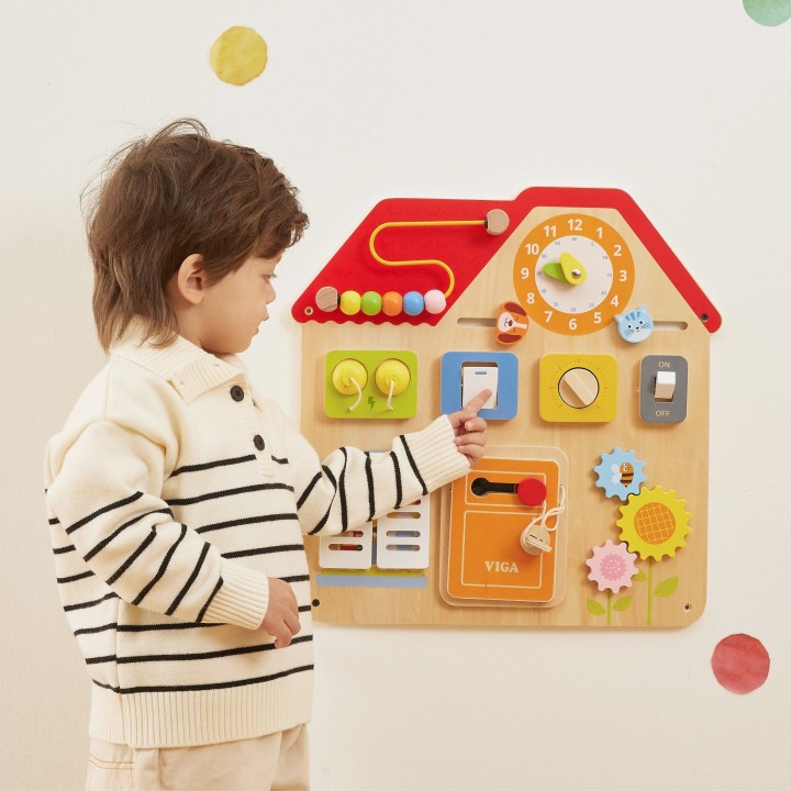 VIGA House Manipulative Board – educational learning through play