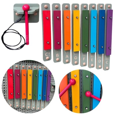 Masterkidz Rainbow Wall Xylophone - Large Educational STEM Instrument