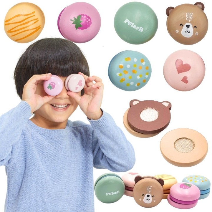 Wooden Velcro Macaroons – Creative Fun and Learning - Viga