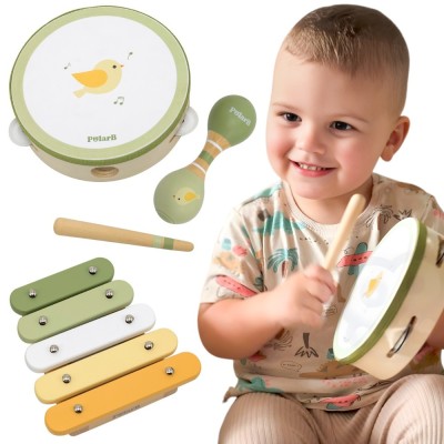 VIGA PolarB Musical Instrument Set Green - Toy For Children