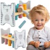VIGA PolarB Wooden Bench with Hammer - Montessori