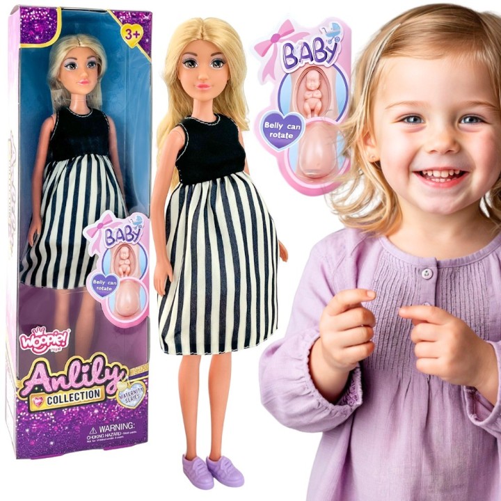 Pregnant Doll with Baby - Creative Play and Learning to Care for Woopie