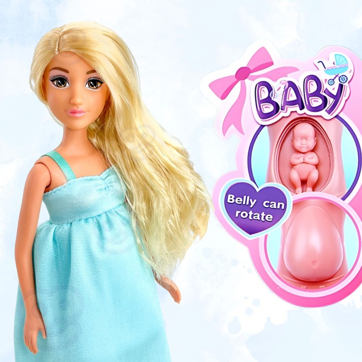 Lalka przyszła mama w ciąży z niemowlęciem – realistyczny model Woopie