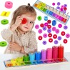 WOOPIE GREEN Montessori Learning to Count and Color Puzzle 56 pcs.