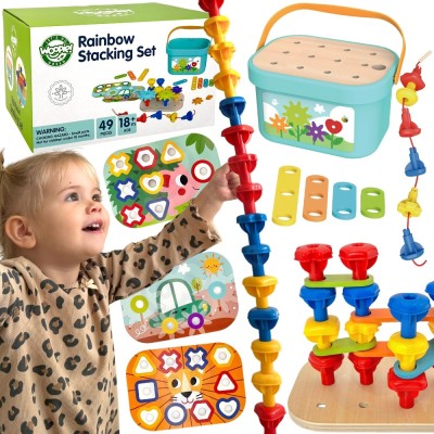 WOOPIE GREEN 12w1 Motoryczny BOX Montessori FSC - Konstrukcja