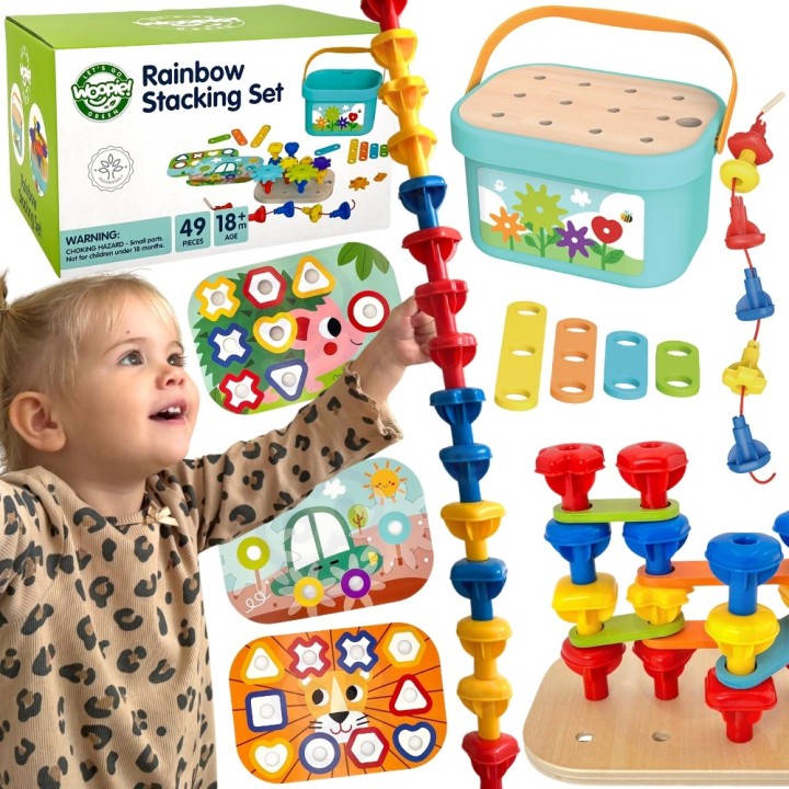 WOOPIE GREEN 12in1 Montessori FSC Motor Box - Construction