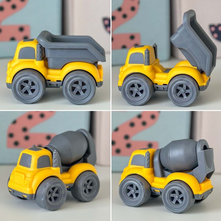 Construction Vehicle Set with Truck and Tow Truck – WOOPIE
