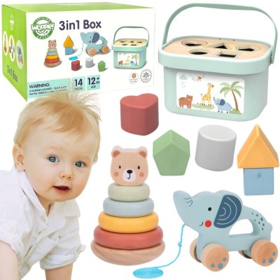 GREEN Box 3in1 Educational Kit for Kids - WOOPIE!!