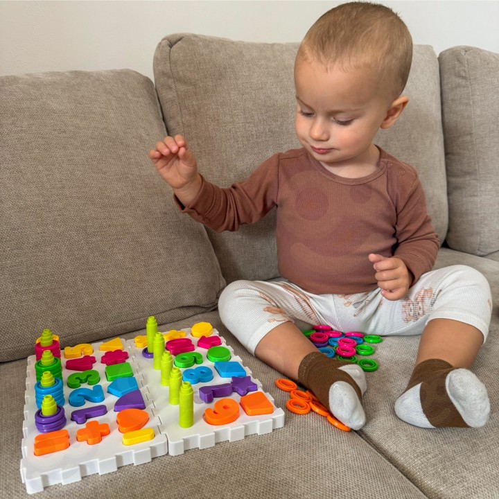 WOOPIE Montessori Puzzle 139 pieces - Brain Sorter Letters Numbers
