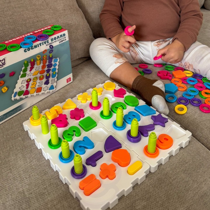 WOOPIE Montessori Puzzle 139 pieces - Brain Sorter Letters Numbers