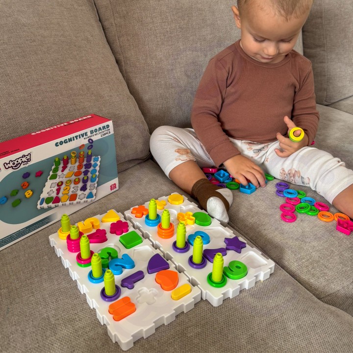 WOOPIE Montessori Puzzle 139 pieces - Brain Sorter Letters Numbers