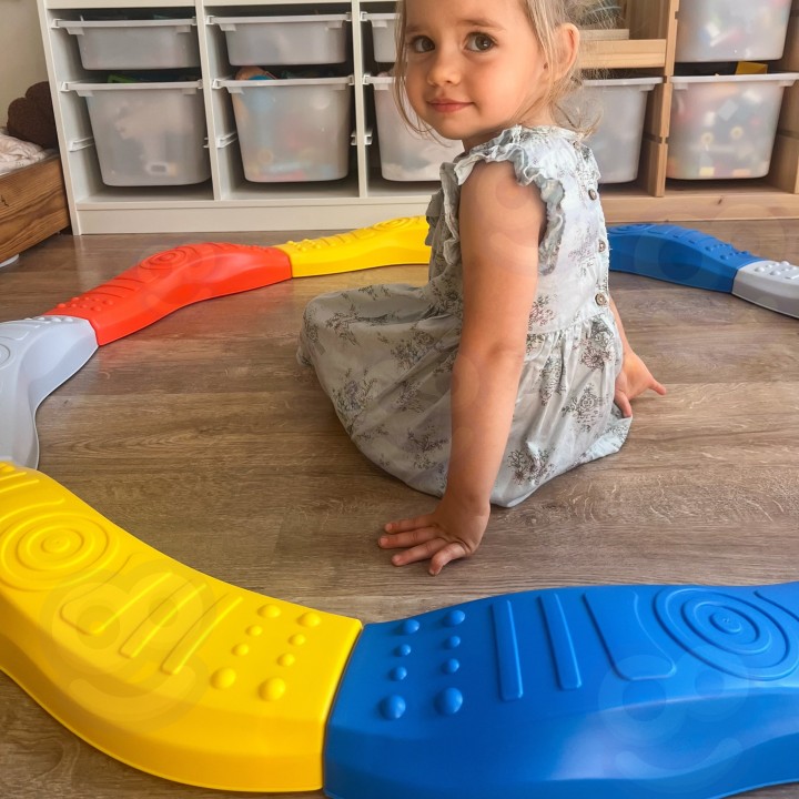 WOOPIE Modular Balance Beam Track Sensory Path Circle