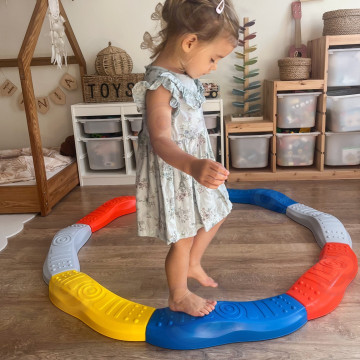 WOOPIE Modular Balance Beam Track Sensory Path Circle