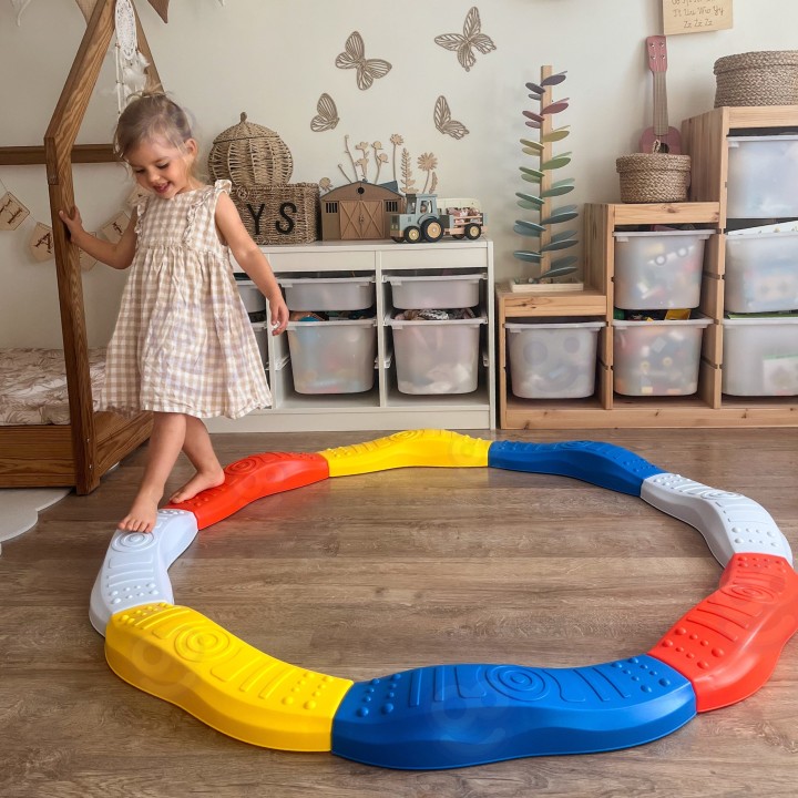 WOOPIE Modular Balance Beam Track Sensory Path Circle